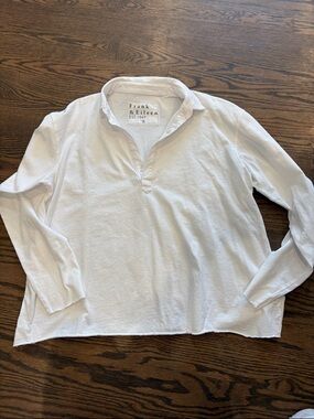 Frank & Eileen Men's White Long-Sleeve Popover Shirt